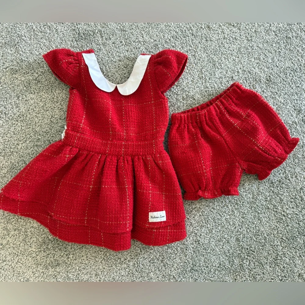 Red Makena Lane 4T Holiday set